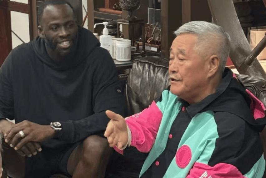 追梦格林见到赵本山也得老老实实，秒变乖小子。9月20日勇士球星格林中国行期间，特