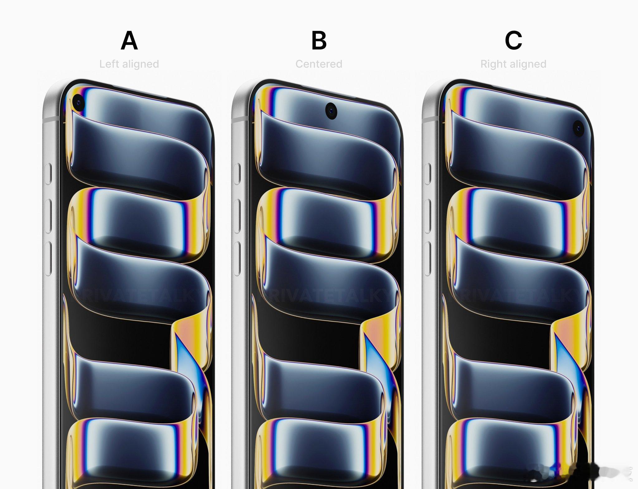 你更喜欢 iPhone 18 Pro 的哪种前置摄像头设计？ 