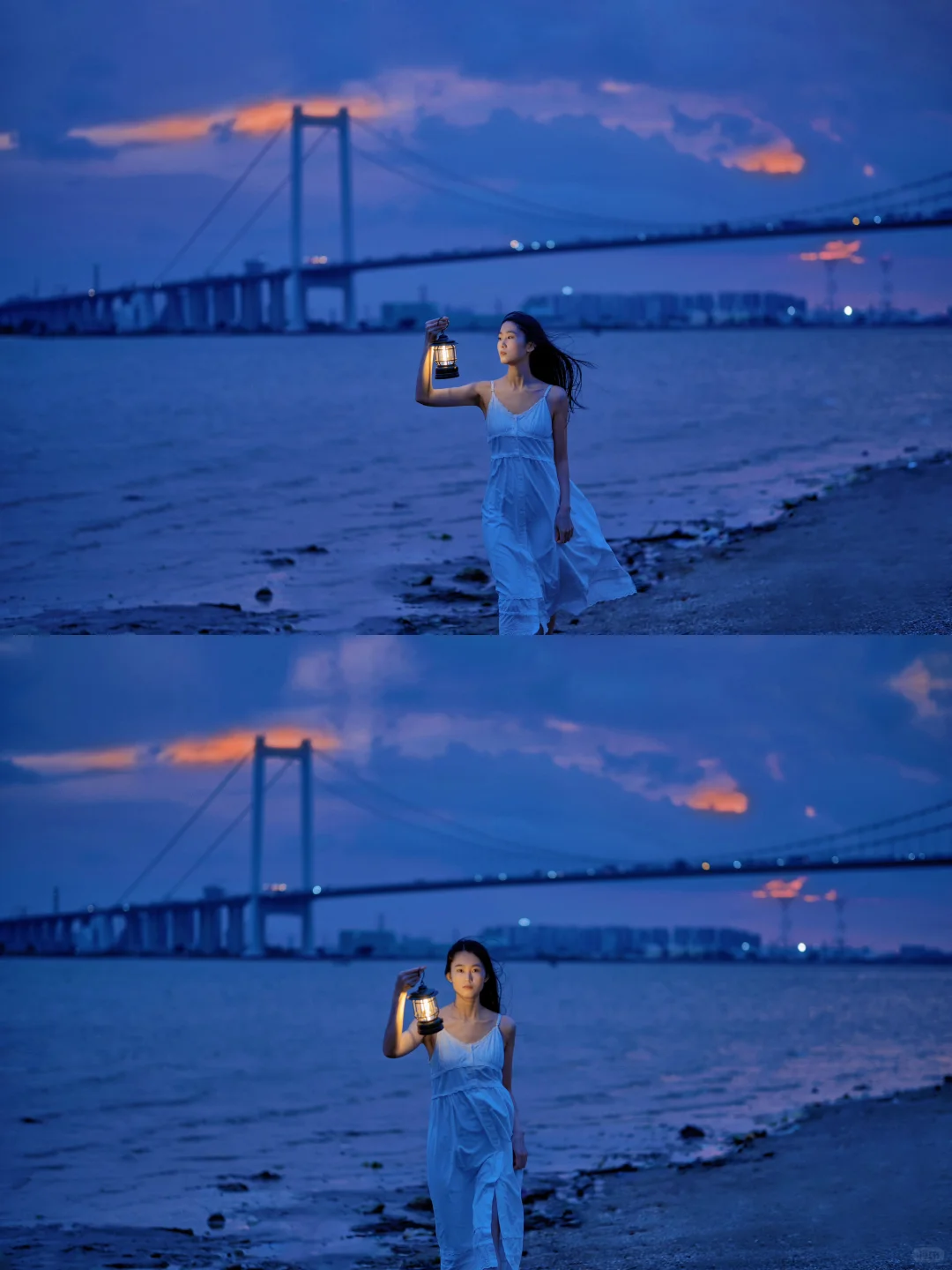 广州这个避世小岛🌉蓝调时刻把我惊艳到了