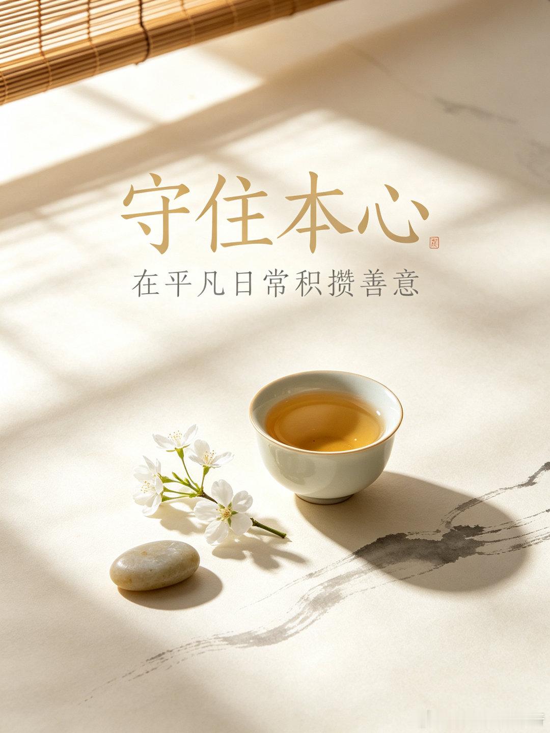 日行一善，始于点滴。待人宽厚，遇事从容，放下无谓的内耗。守住本心，心怀温柔，在平