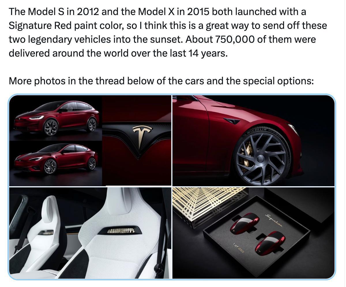 马斯克是很务实的人[吐舌]，看Model S/X卖得不好，直接发个签名版然后停掉