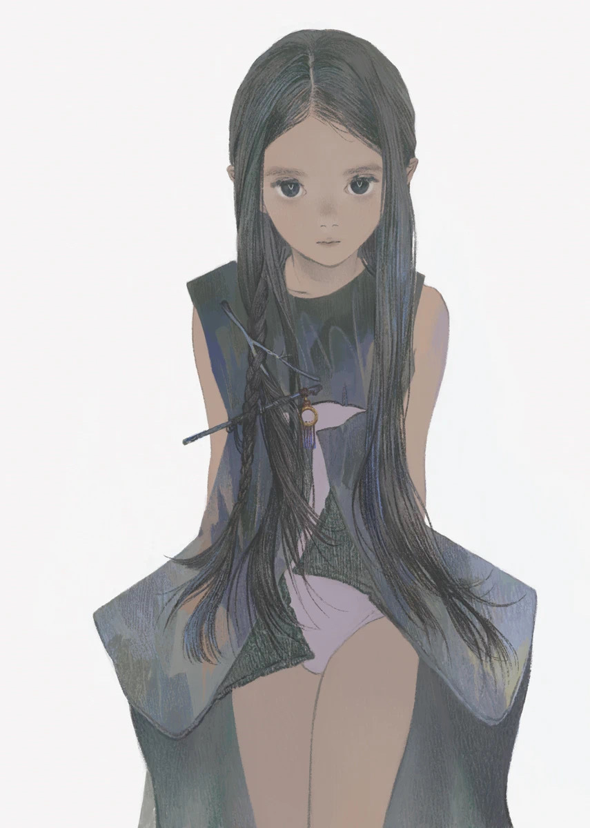 每天欣赏一位画师：またよし｜美到头发丝儿的仙女 ​​​
