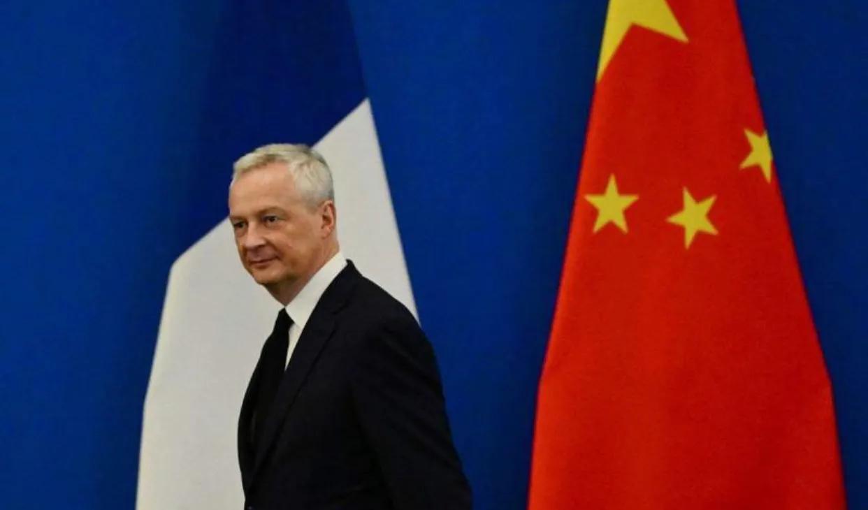 正在中国访问的法国经济、财政及工业、数字主权部部长勒梅尔说，法国希望与中国建立更
