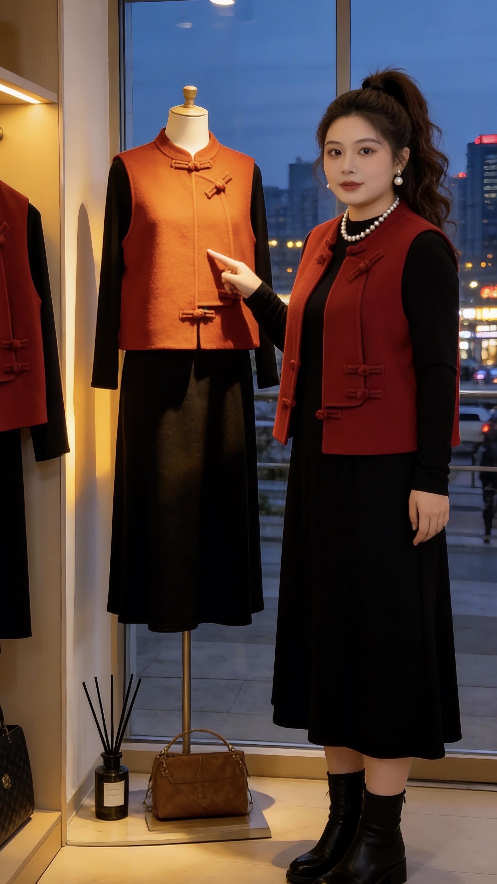 我已经想好过年怎么穿了 当我找到了适合的穿搭 过年有效穿搭指南 新中式马甲