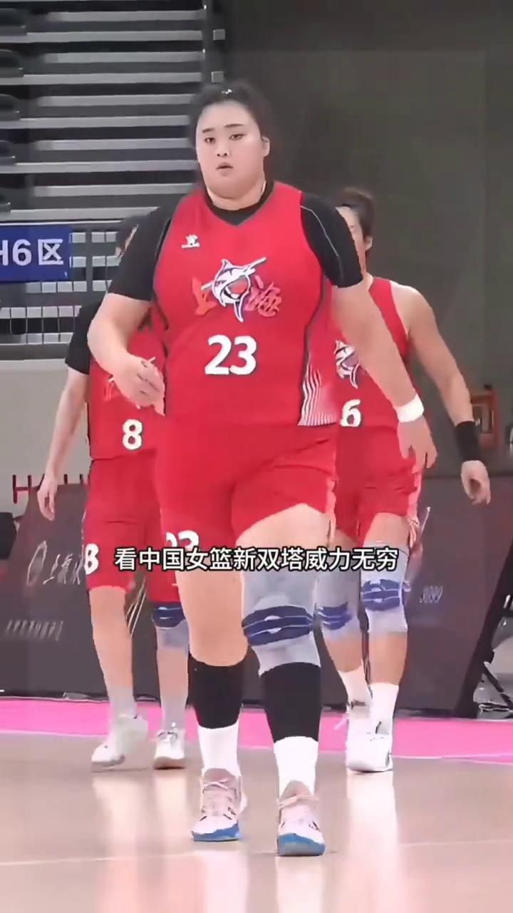 看完这对双塔才懂什么叫内线无解。
看中国女篮新双塔威力无穷，张子宇镇守篮下护框无