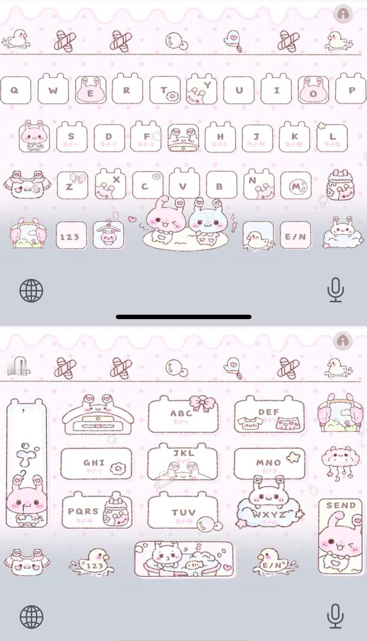 ૮₍♡♡₎ა洗衣兔
无偿分享啦小兔 键盘 输入法皮肤 每天都要晒键盘 键盘推荐 