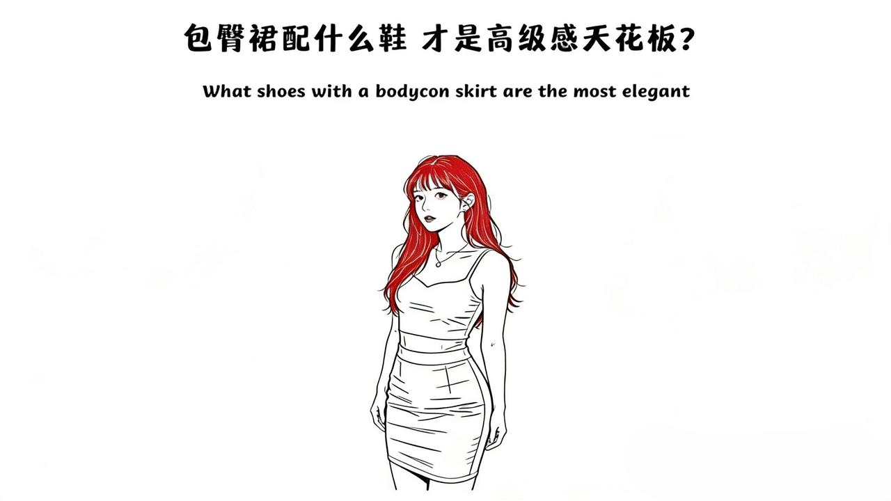 包臀裙配什么高跟鞋，才是高级感天花板英语口语 每天学习一点点 每天跟我涨知识