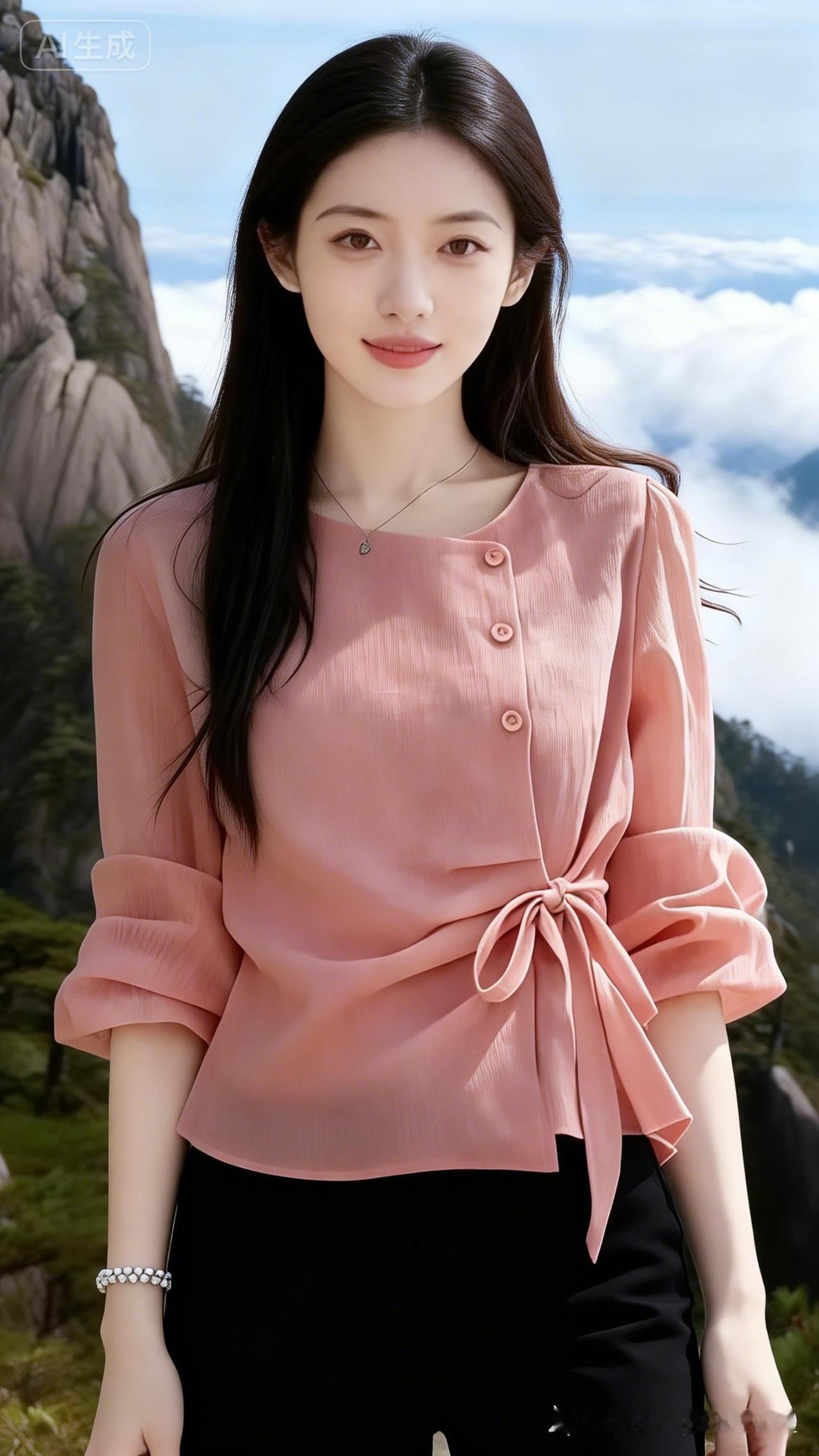 温柔粉色的少女心，云雾缭绕的山间仙境！