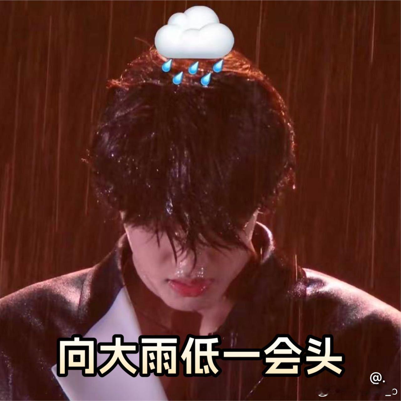 张极淋成落汤极了看他淋雨唱歌第一反应不是心疼，是想让他把这首歌唱完，唱的好棒呀[