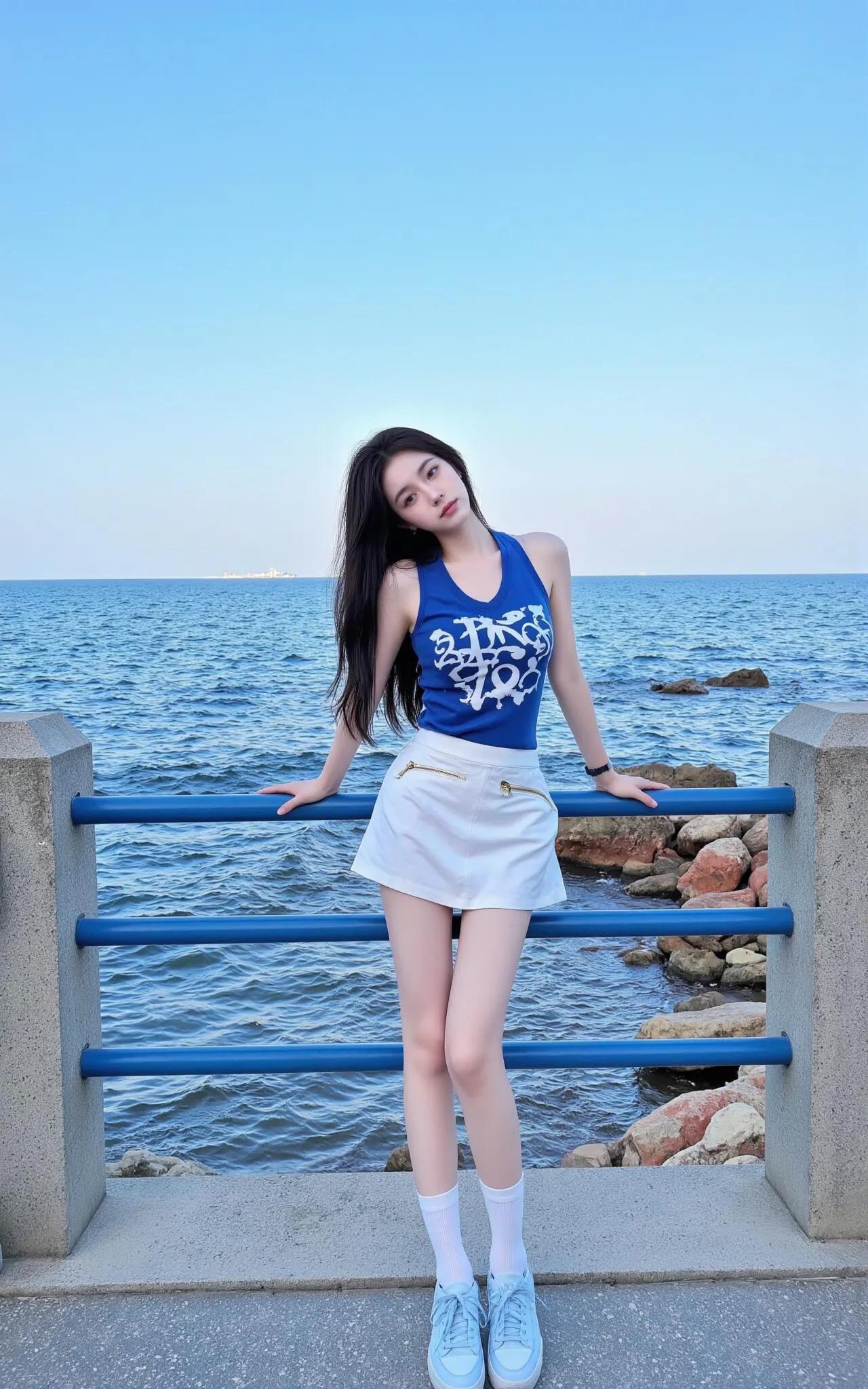 海边少女风