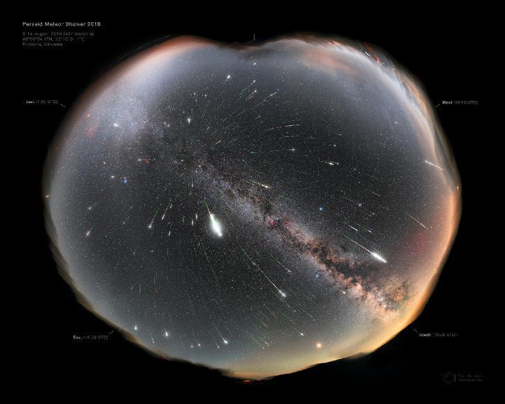 #每天一天文图# 英仙座流星雨🌠 ​​​