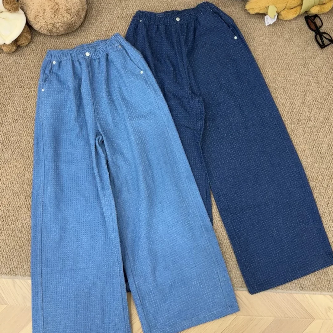 韩风肌理感阔腿裤｜显瘦显高绝了👖