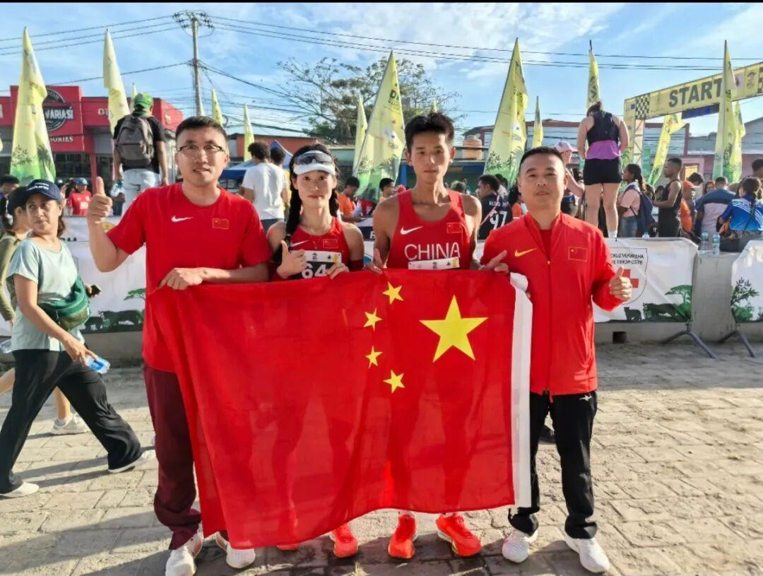 中国红闪耀海外赛场！
东帝汶帝利马拉松圆满落幕，中国选手包揽男女双冠，为国争光！