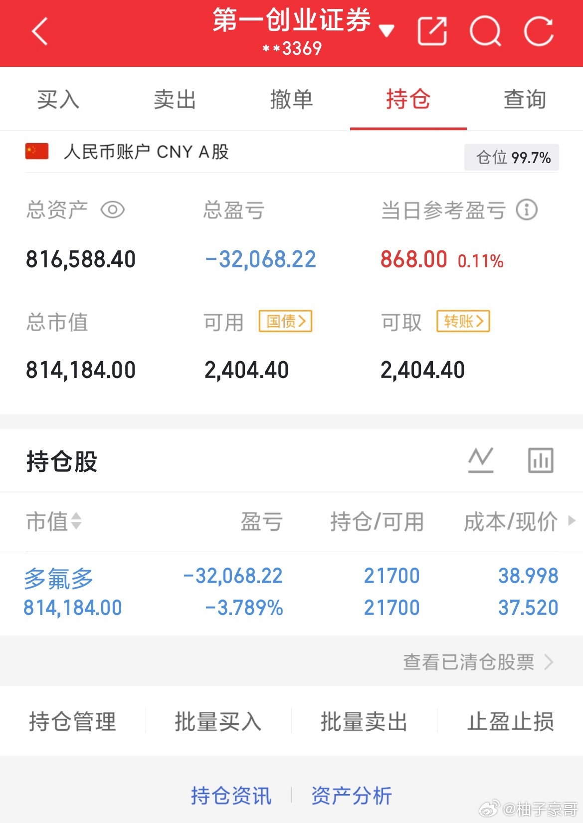 2026年8月19日.星期三（第33天）开启实盘翻倍之旅，大家一起验证！！！50