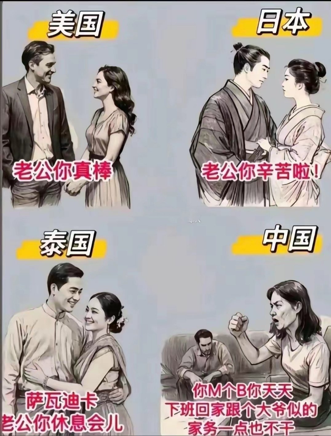 这个不能代表全部吧？大多数女性也是要工作的吧？ 