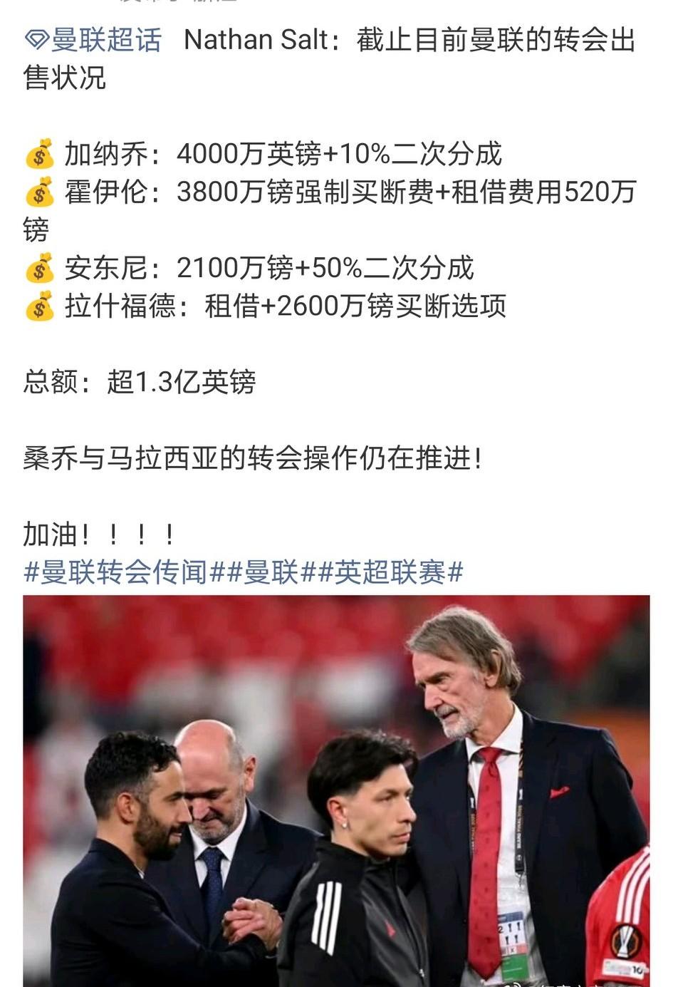 曼联现在买人是价钱翻倍，卖人是打骨折或者倒贴送，这真是找不到第二家这么窝囊的俱乐