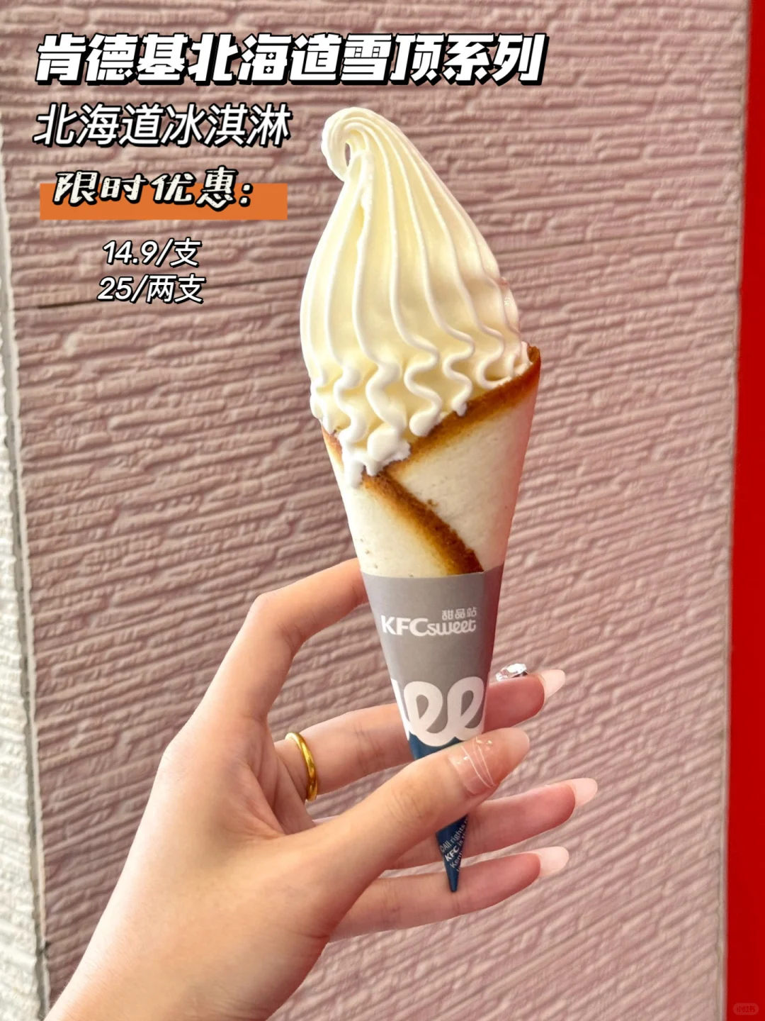 KFC北海道雪顶系列🍦冰淇淋脑袋们快来集合！