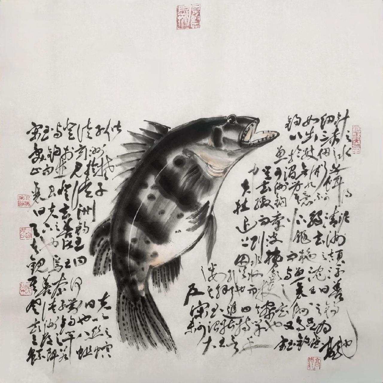 整出了“鱼腺”
大多数鱼腹的中部或之上
有一条横贯的显明浅白鱼线
最贵的桂鱼这条