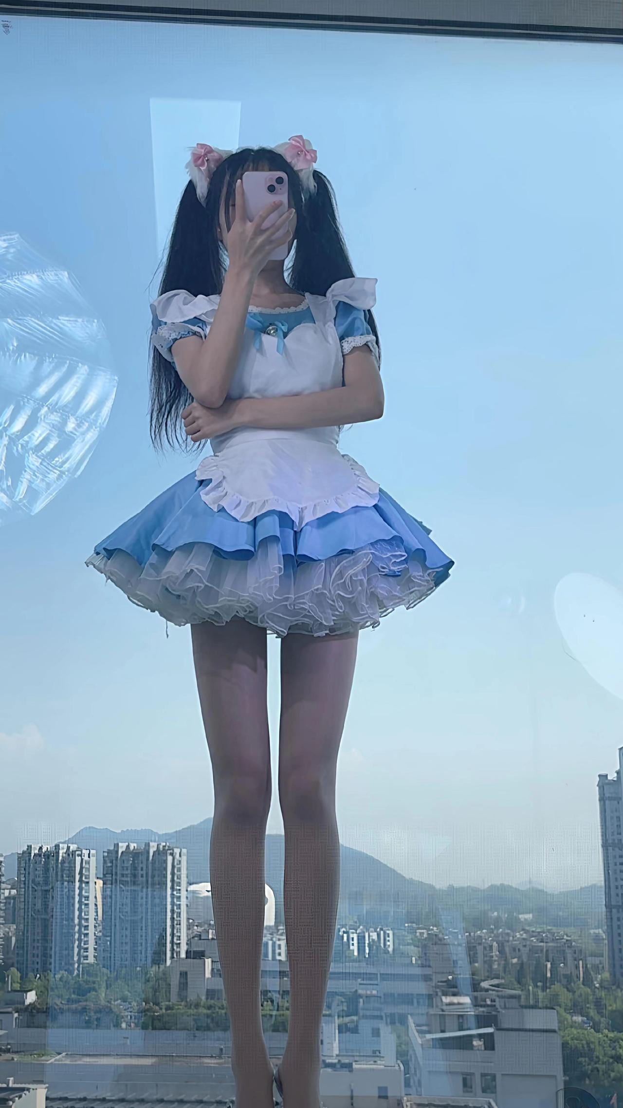 大长腿 甜妹 女仆装