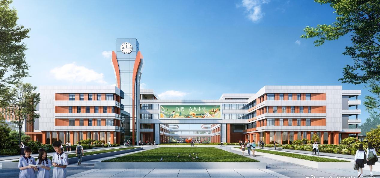 【结构封顶！合肥一六八中学·北校区】六栋单体迎来重要节点👏👏👏
❶项目位于