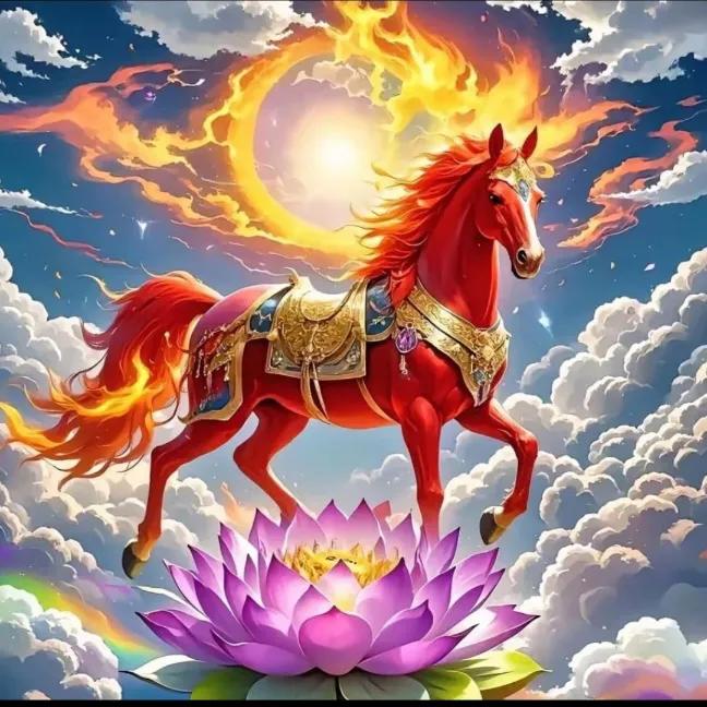 传统民俗中，属马人天性热爱自由、热情直率，最合得来的是属羊、属虎、属狗之人。
午