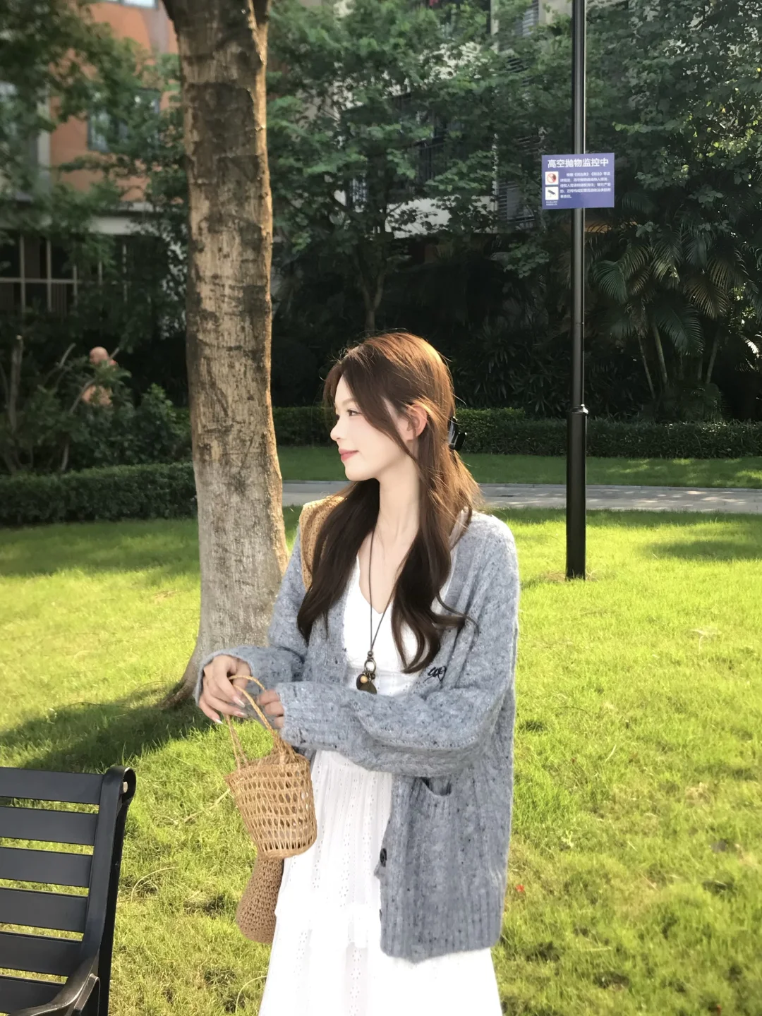 阳光下