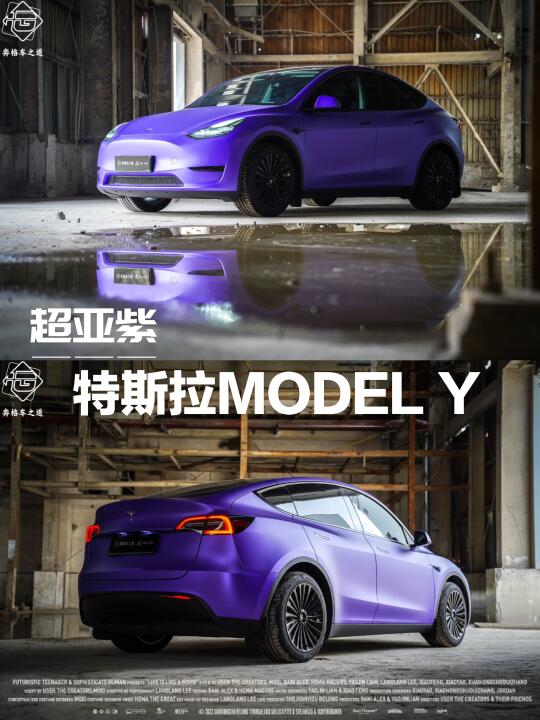 紫色的Model Y 是不是很特别！