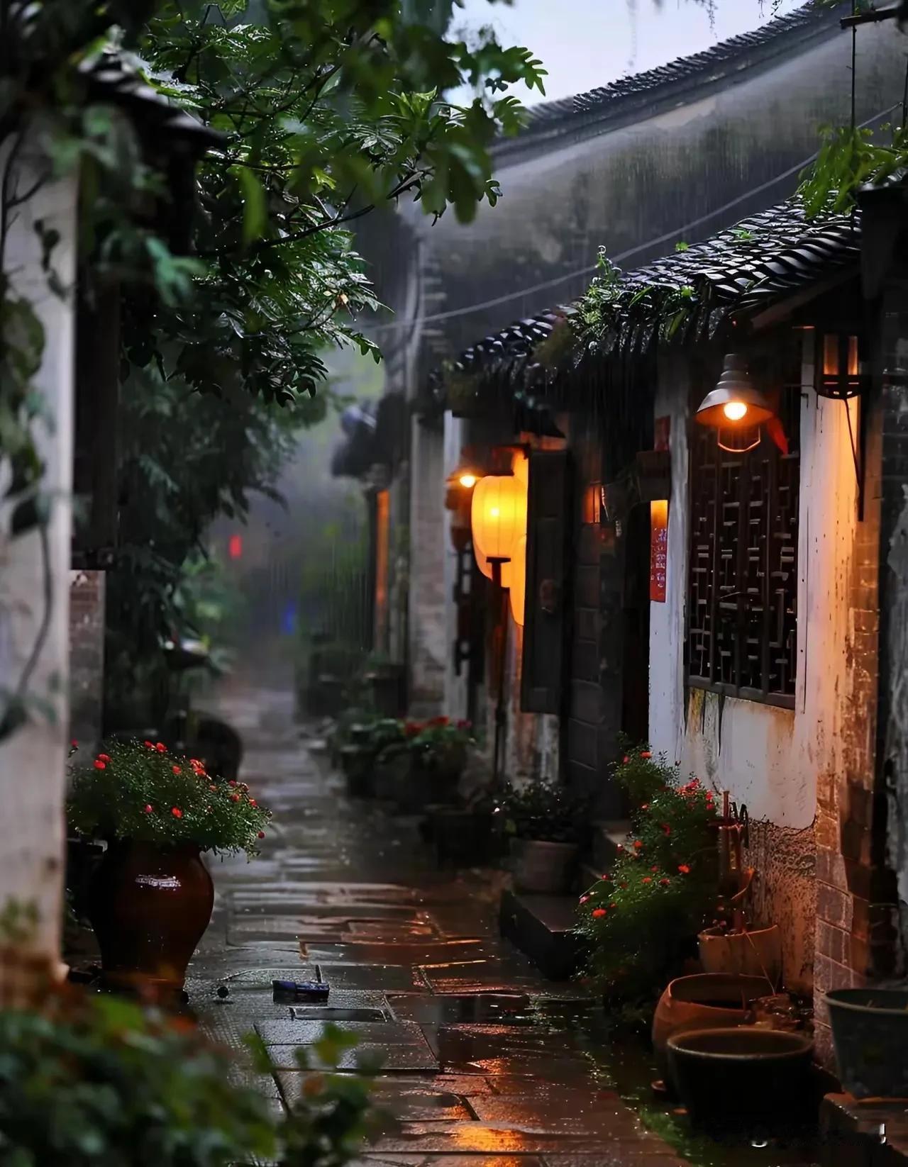 小雨沥沥雾蒙蒙，
花艳叶绿景色浓。
可叹不见幼时伴，
这句应是………