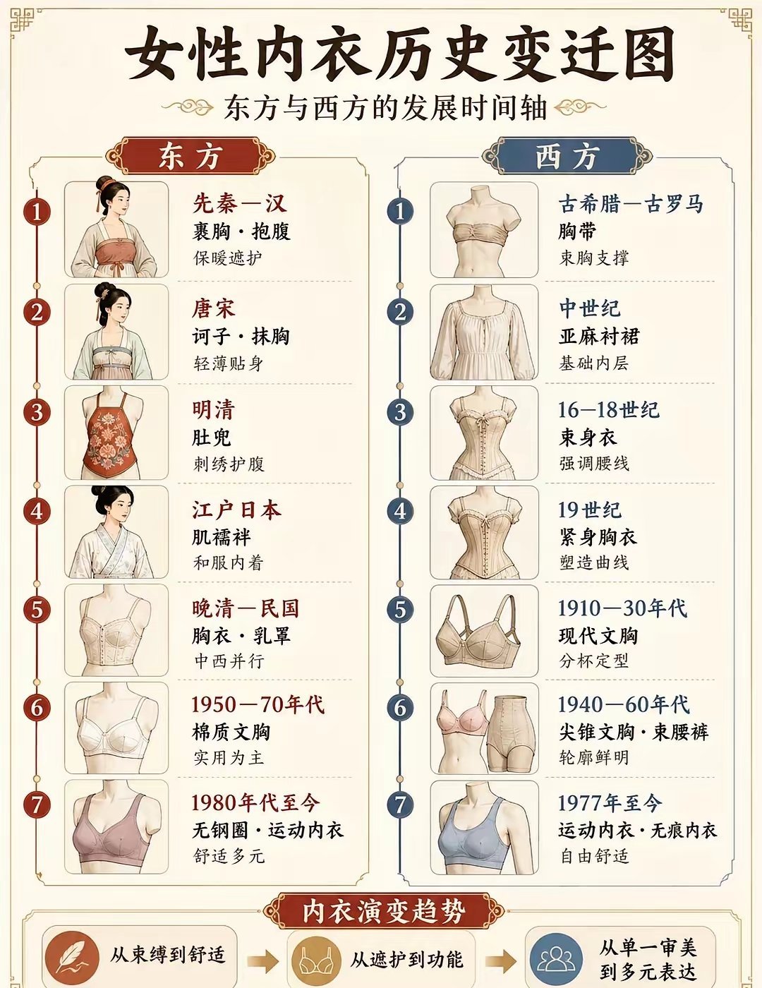 内衣变迁 