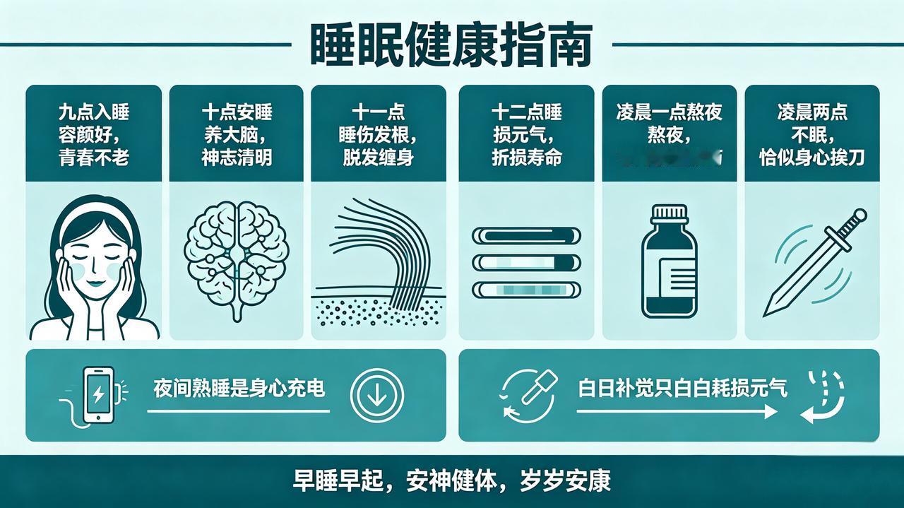 作息养生顺口溜
 
九点入睡容颜好，青春不老！

十点安睡养大脑，神志清明！
