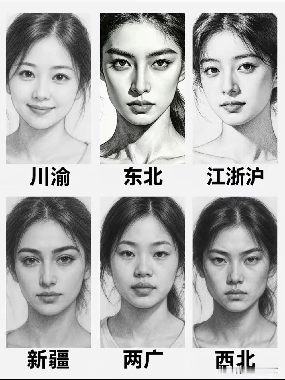 大家都喜欢哪里的美女呢？四川美女棱角分明不如新疆和东北吧，面部轮廓相对紧凑，较少