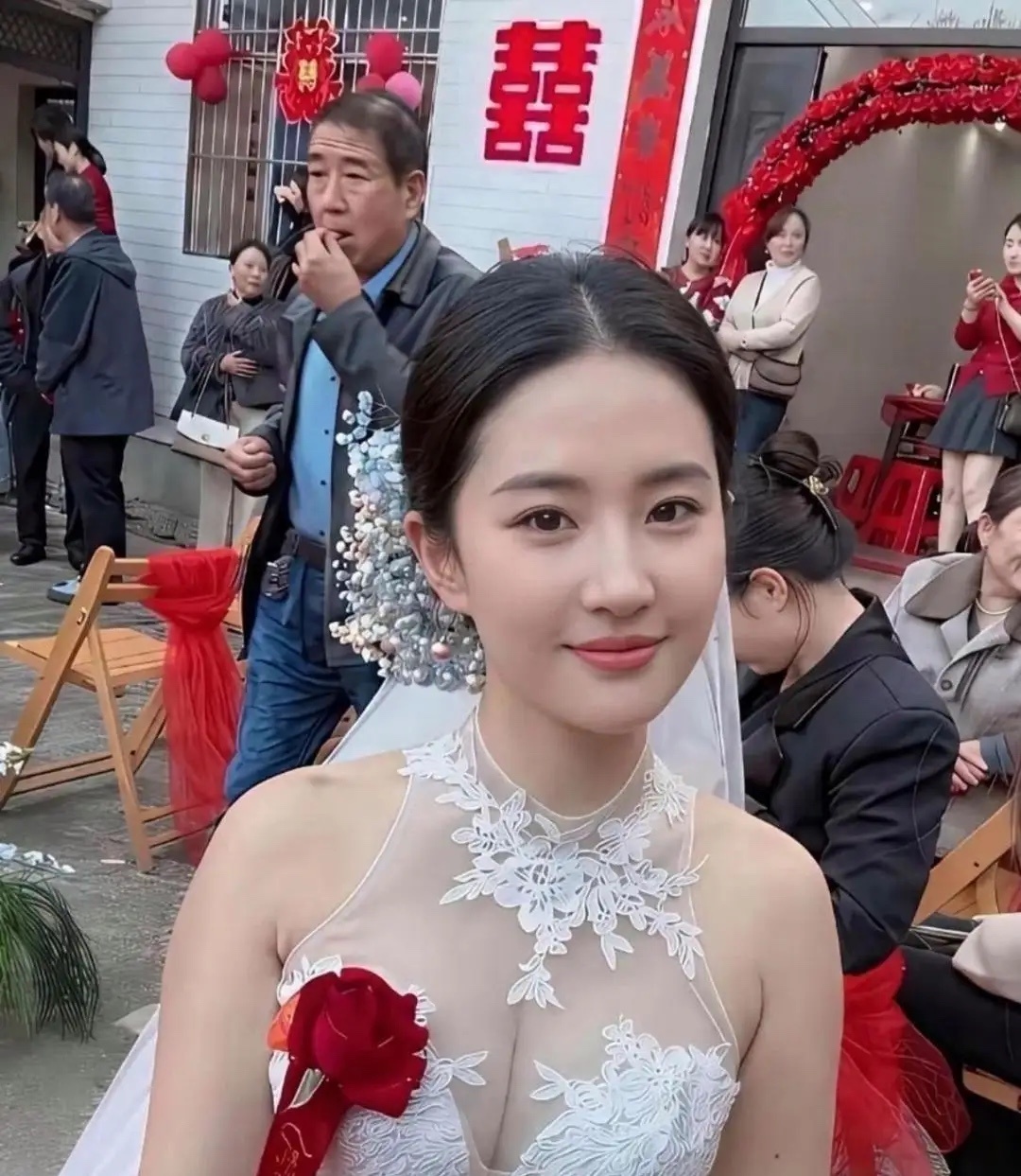 深圳一个新娘撞脸刘亦菲，这神仙颜值 
