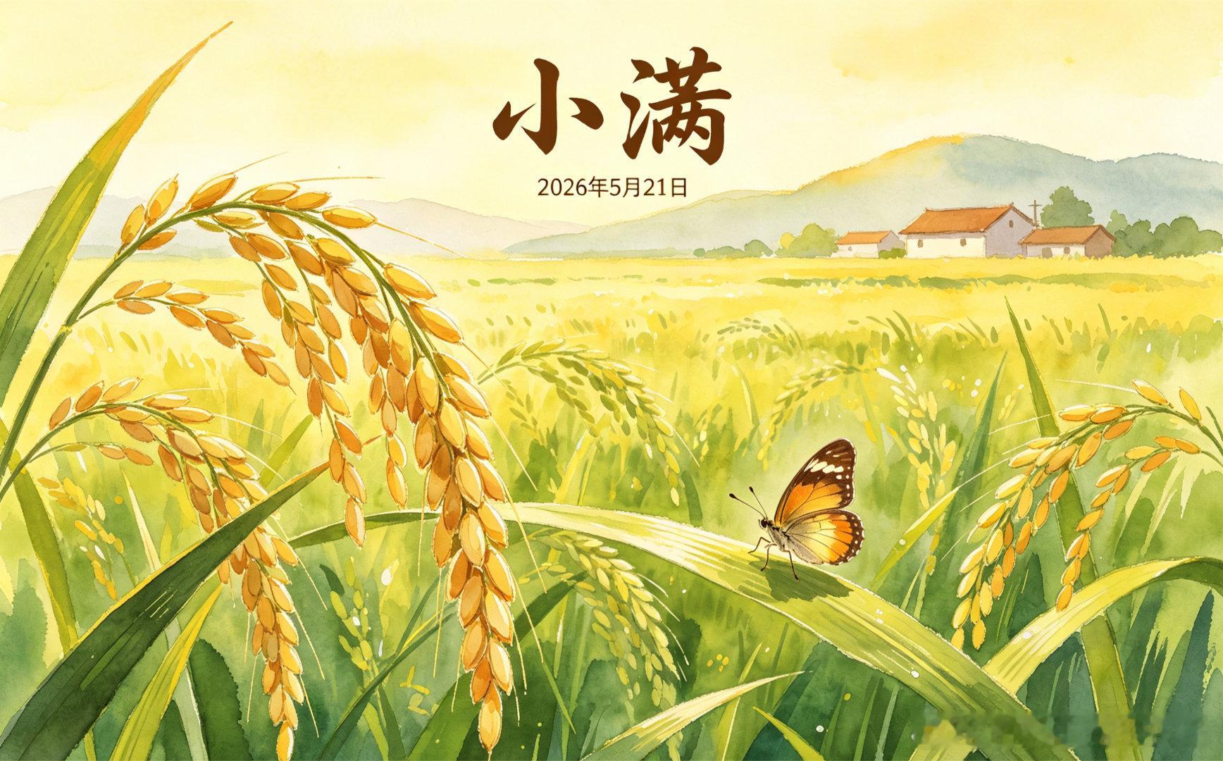 江城子·二十四节气之小满              武振峰夏临小满正韶光，日渐长
