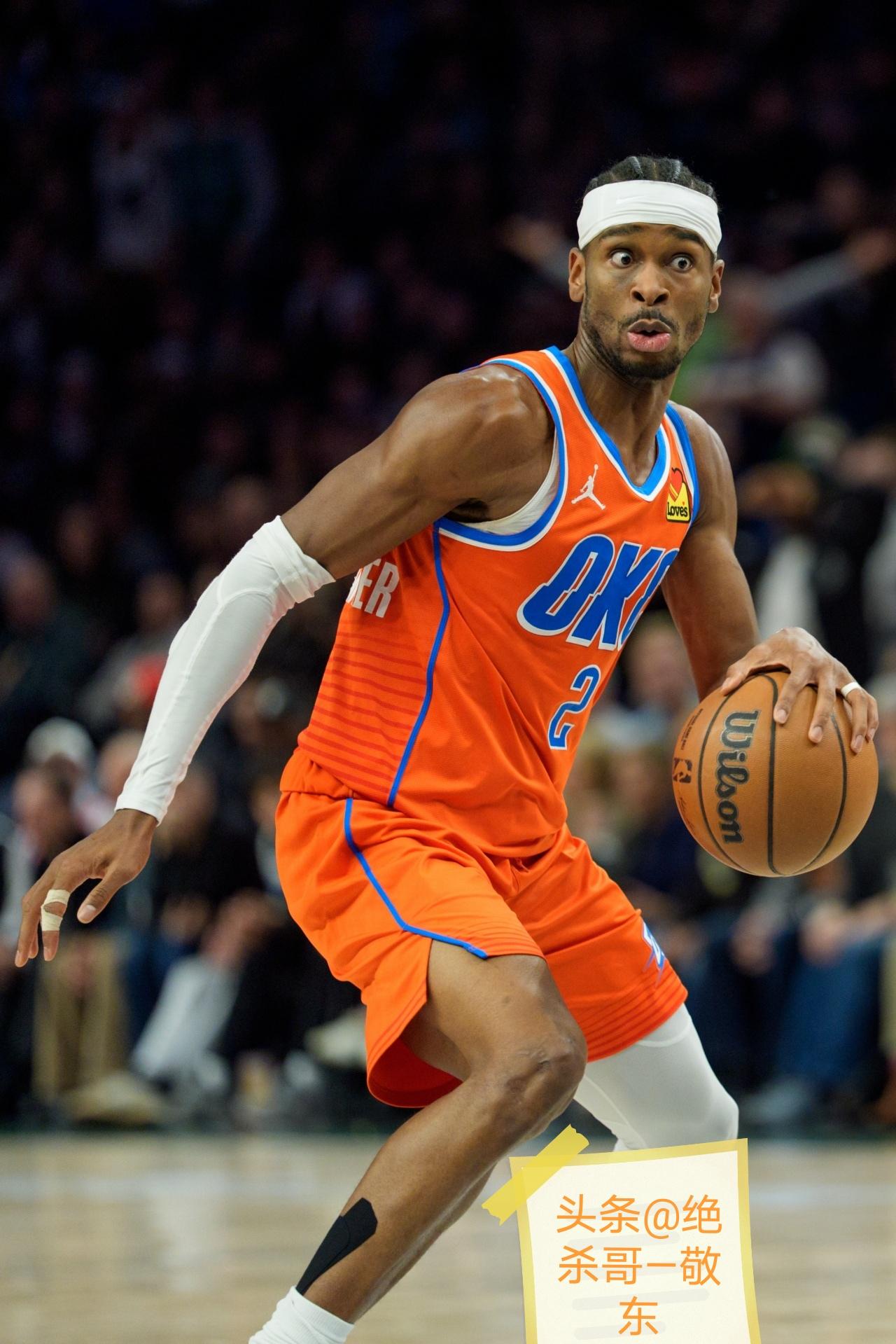 NBA东西部强强对话：卫冕冠军雷霆客场103:100险胜尼克斯！
雷霆西部第一，