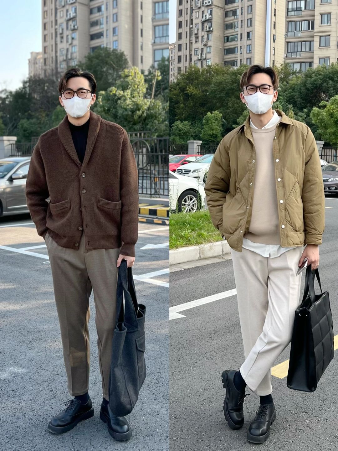 属于30岁左右男生的冬日气质穿搭