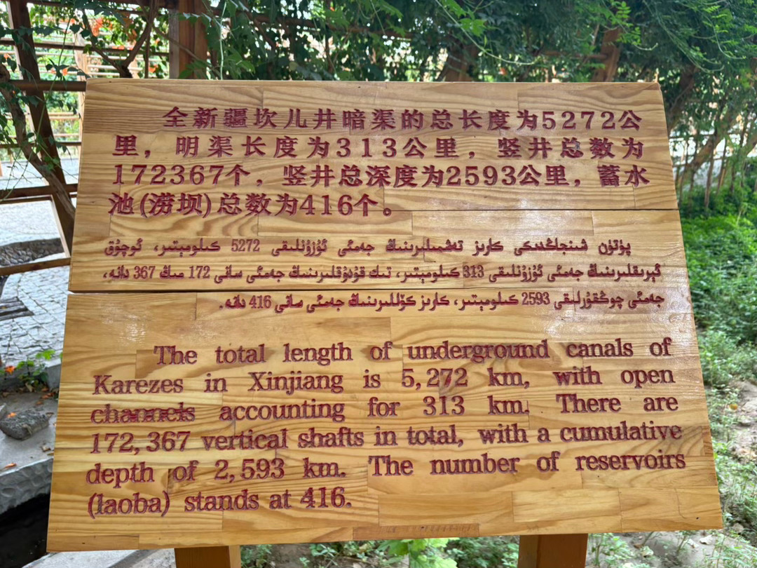 古代人的大智慧。吐鲁番坎儿井。 