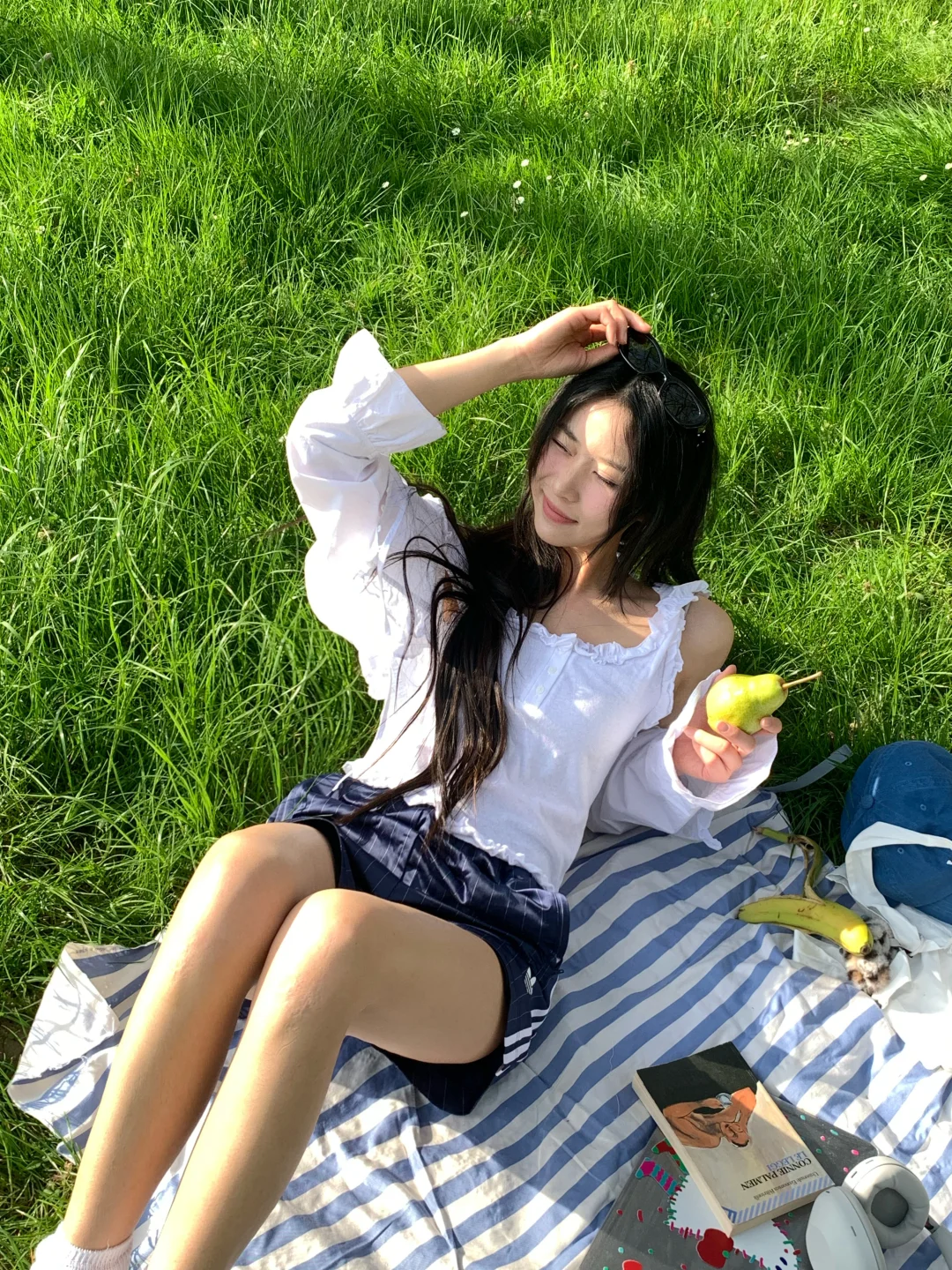 存一组春天逛公园的拍照姿势🌳🧺🥒