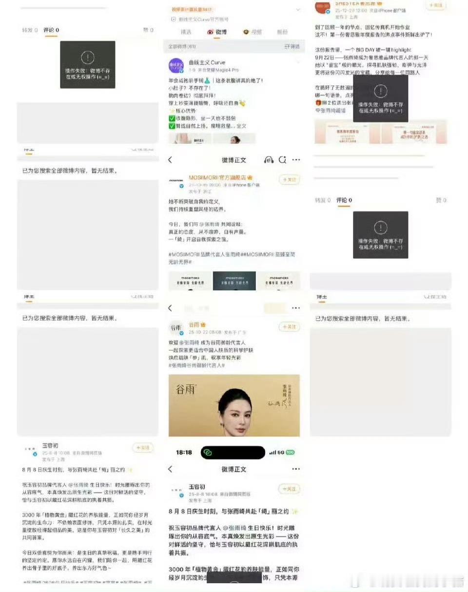 张雨绮多个商务被取消各大媒体都报道了“张雨绮被原配葛晓倩实名举报代孕、插足婚姻，