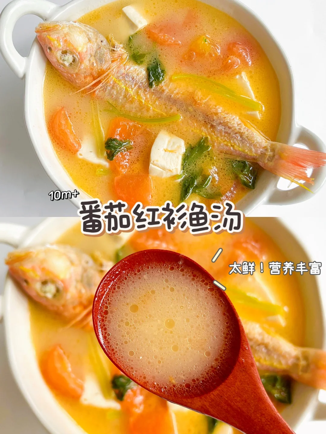 10m➕番茄鱼汤🍲家有孩子的一定学❗️营养好喝