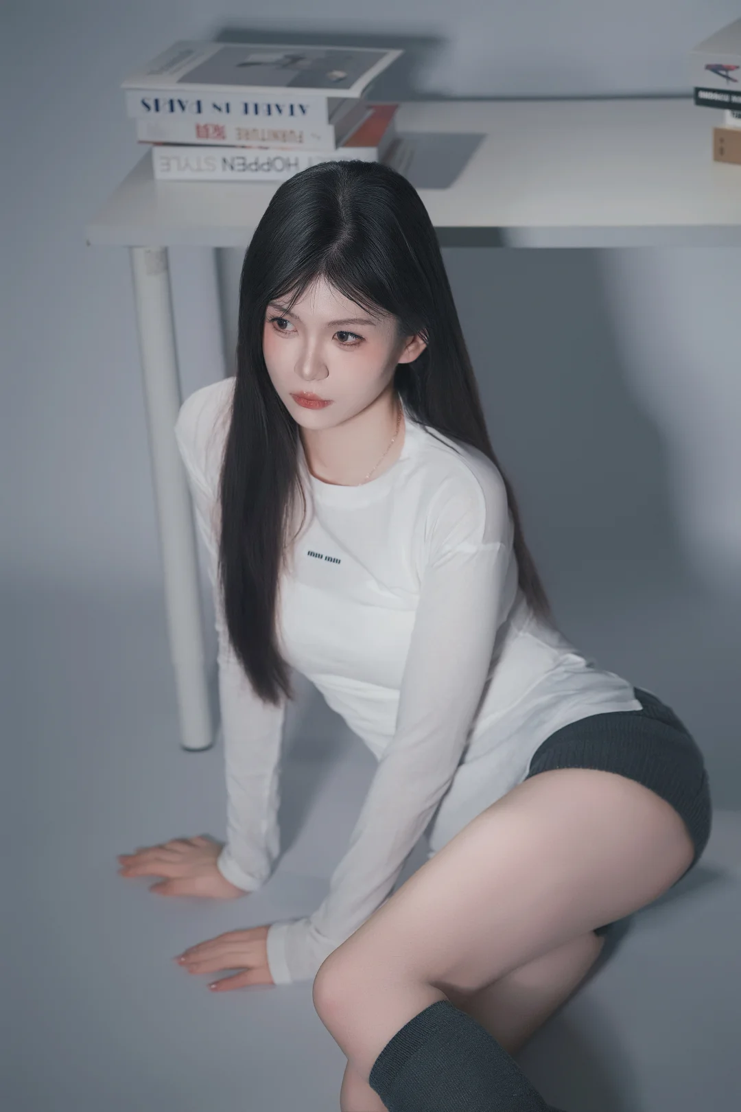 特别有气质的miu系写真