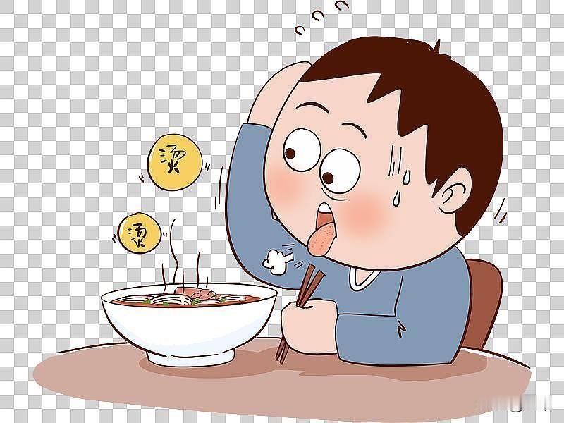 吃太热的东西，不利健康。
太烫会烫伤口腔，食道内壁，反复烫伤，黏膜长期破损修复，