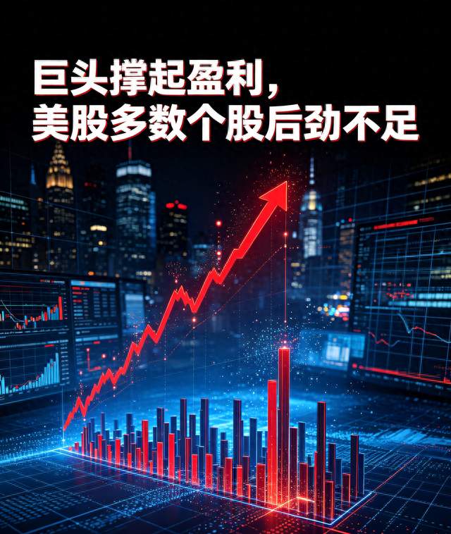 巨头撑起盈利，美股多数个股后劲不足