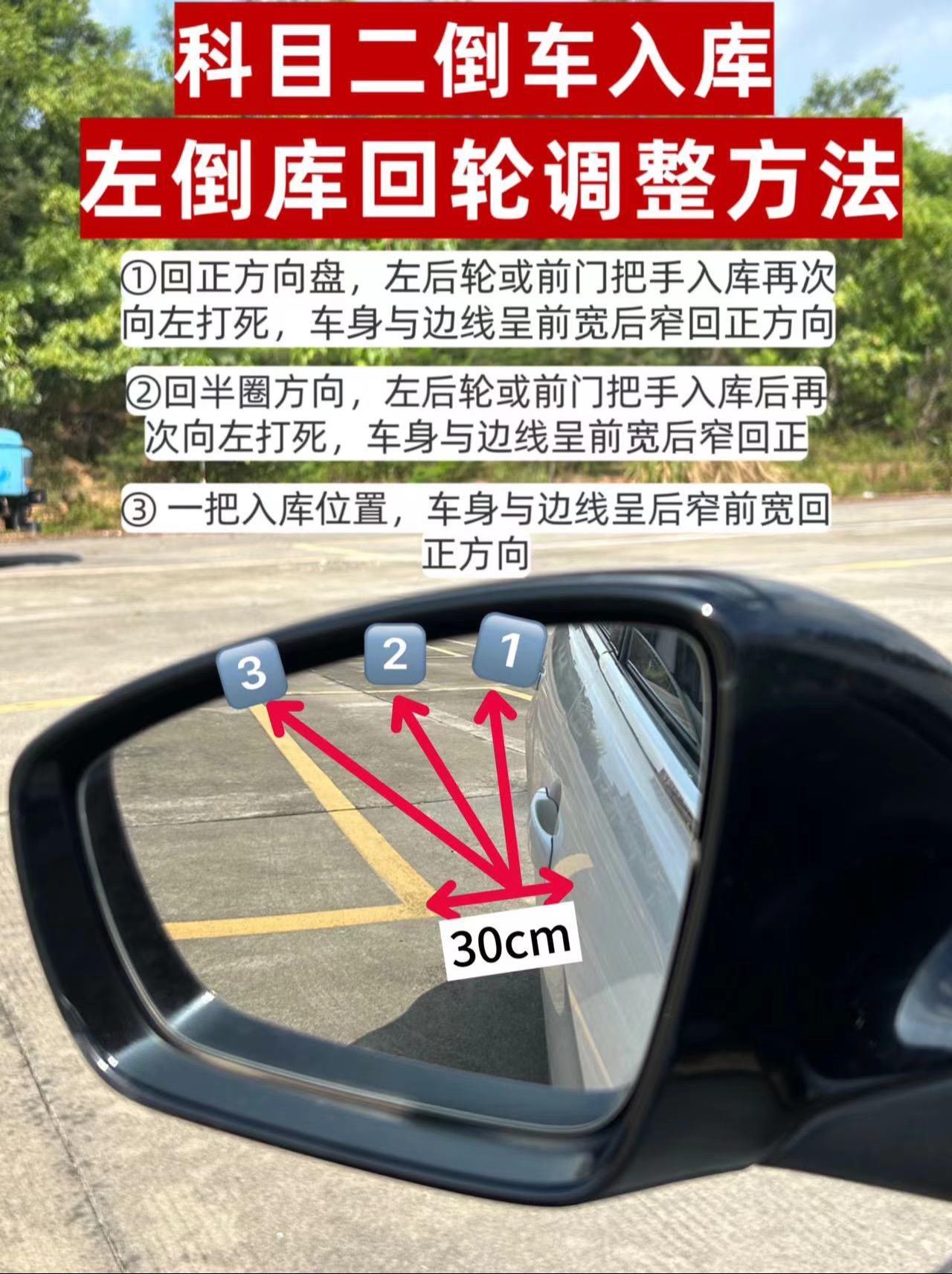 #驾校学车 #科目二 #倒车入库技巧 #驾考宝典