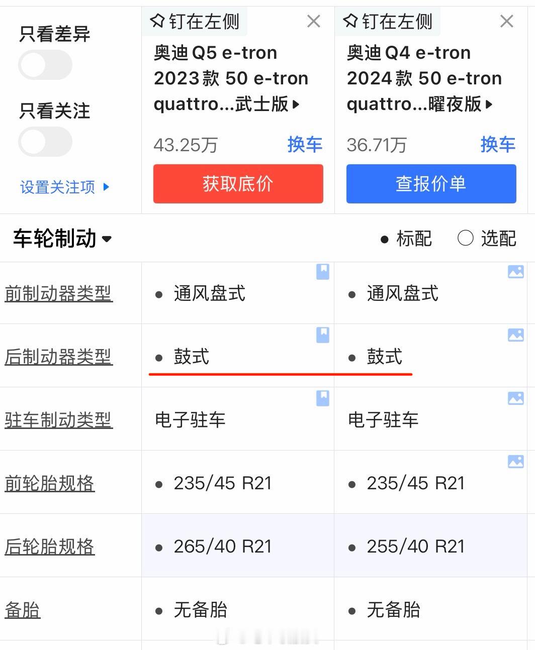 当一款定位高端的车型，关键配置与同级有明显差异的时候即便不属于减配，也很难说服消