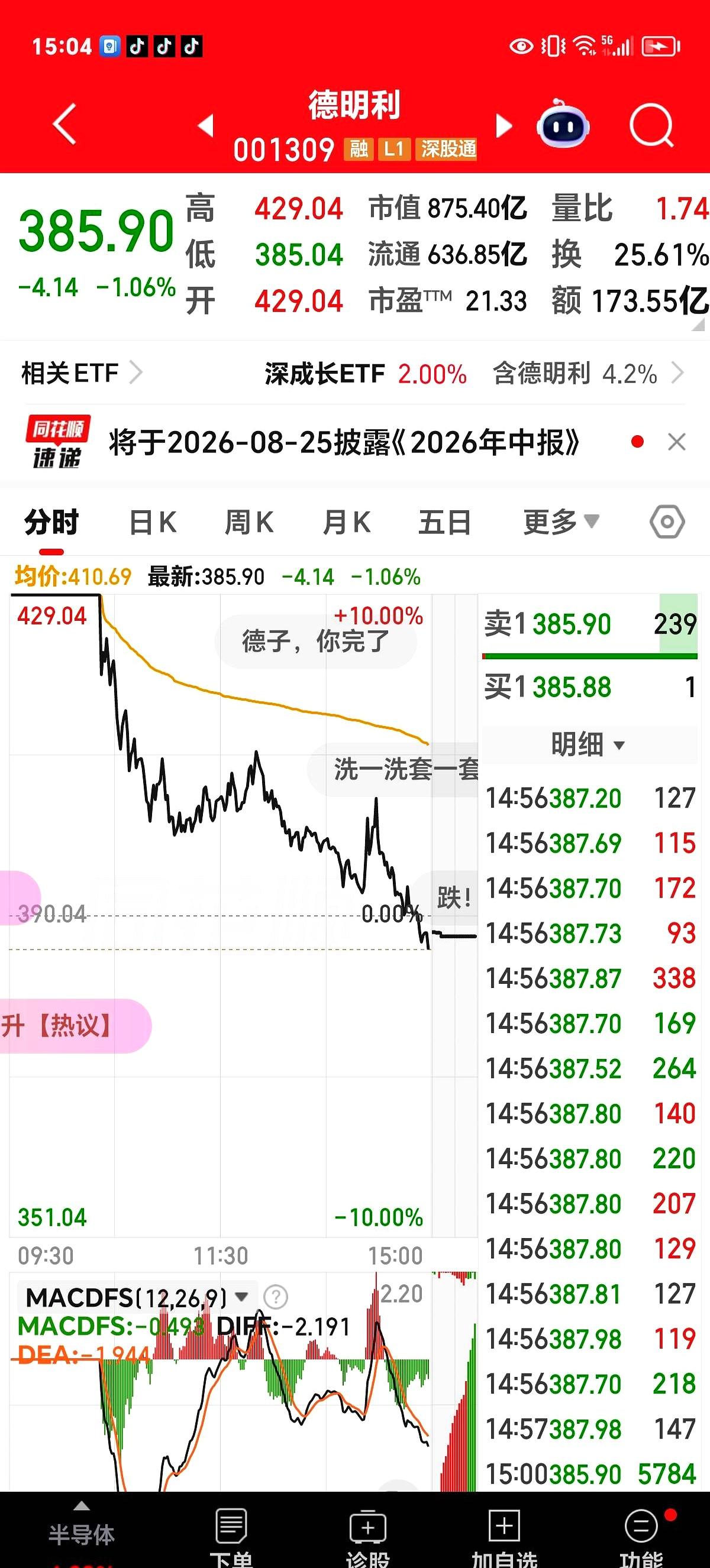 昨天刚让你甜透心，今天就给你个透心凉！
德明利这波“变脸”操作，真是把大伙儿的心