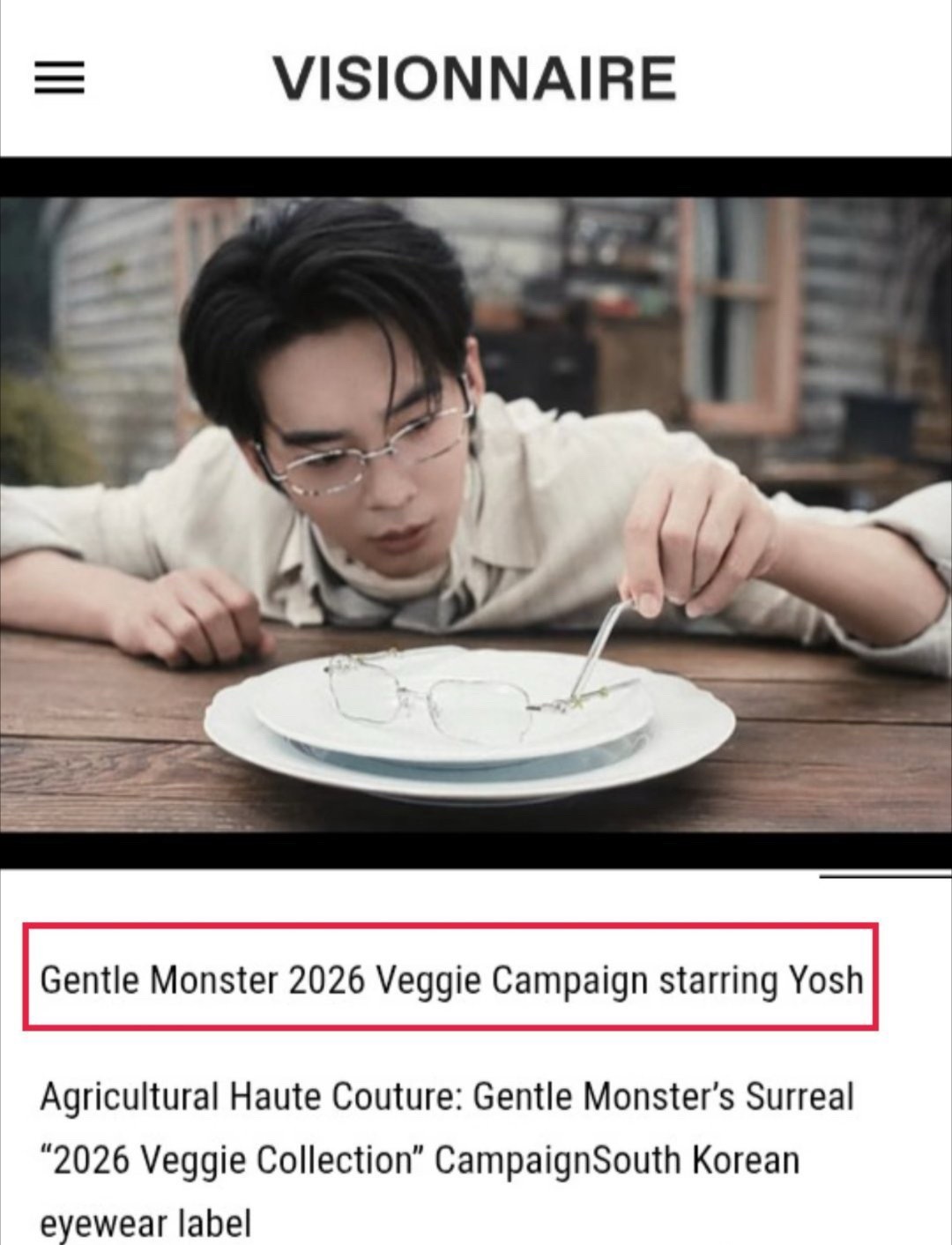 外网报道于适是GM全球代言人 ​​​