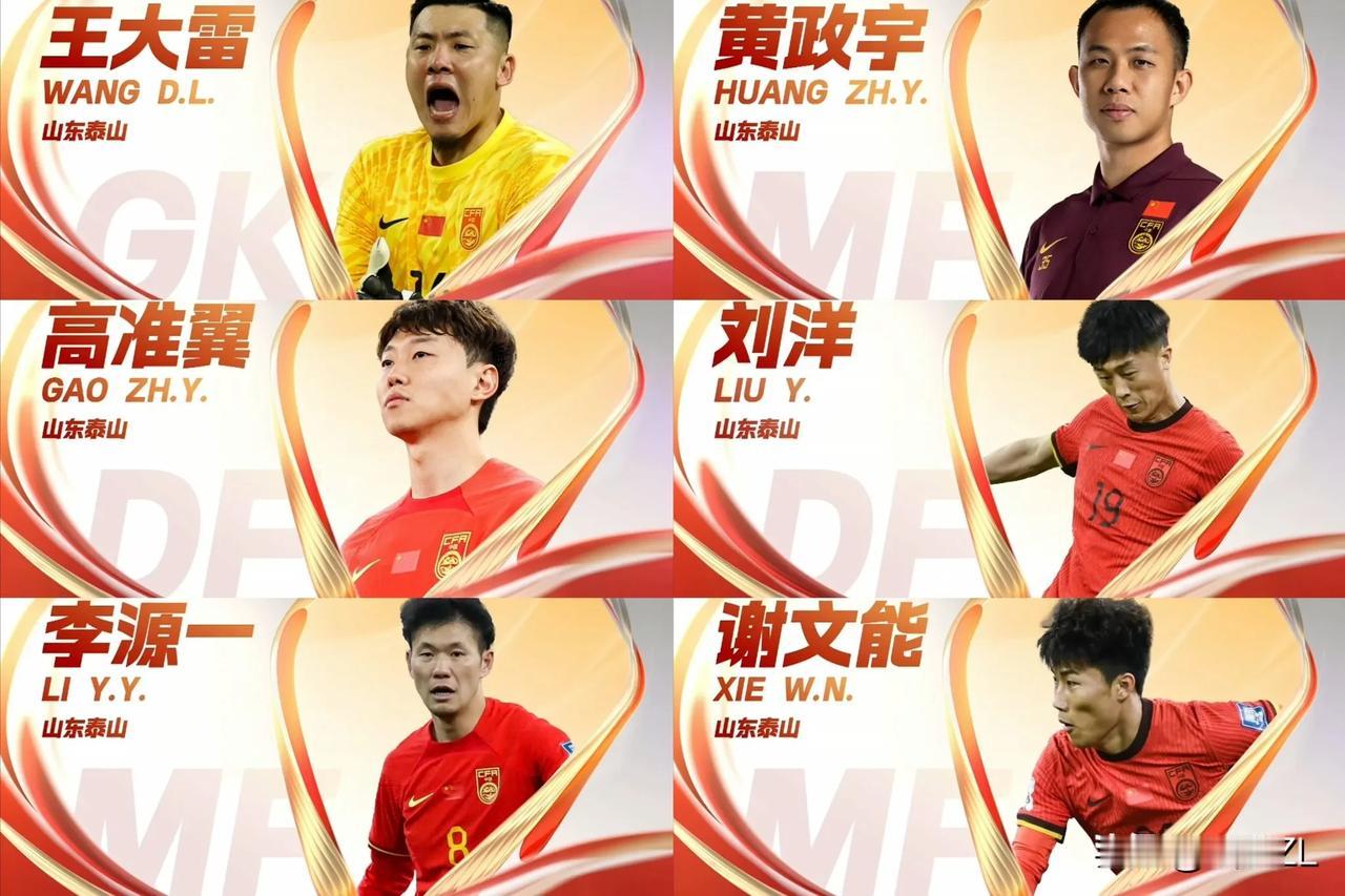 国家队贡献这方面，泰山队从来就没含糊过，这次又有多达6人入选，两方面原因:
  