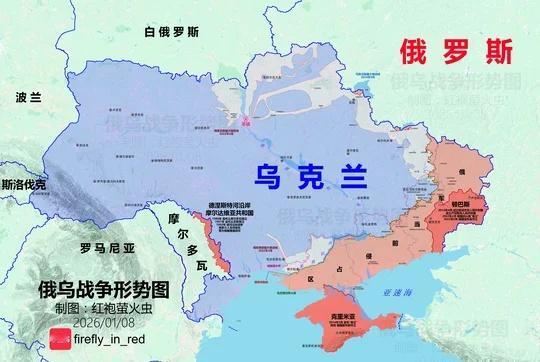 俄乌战争形势 2026/01/08
2025年以来俄乌战场变化
	
2025年，