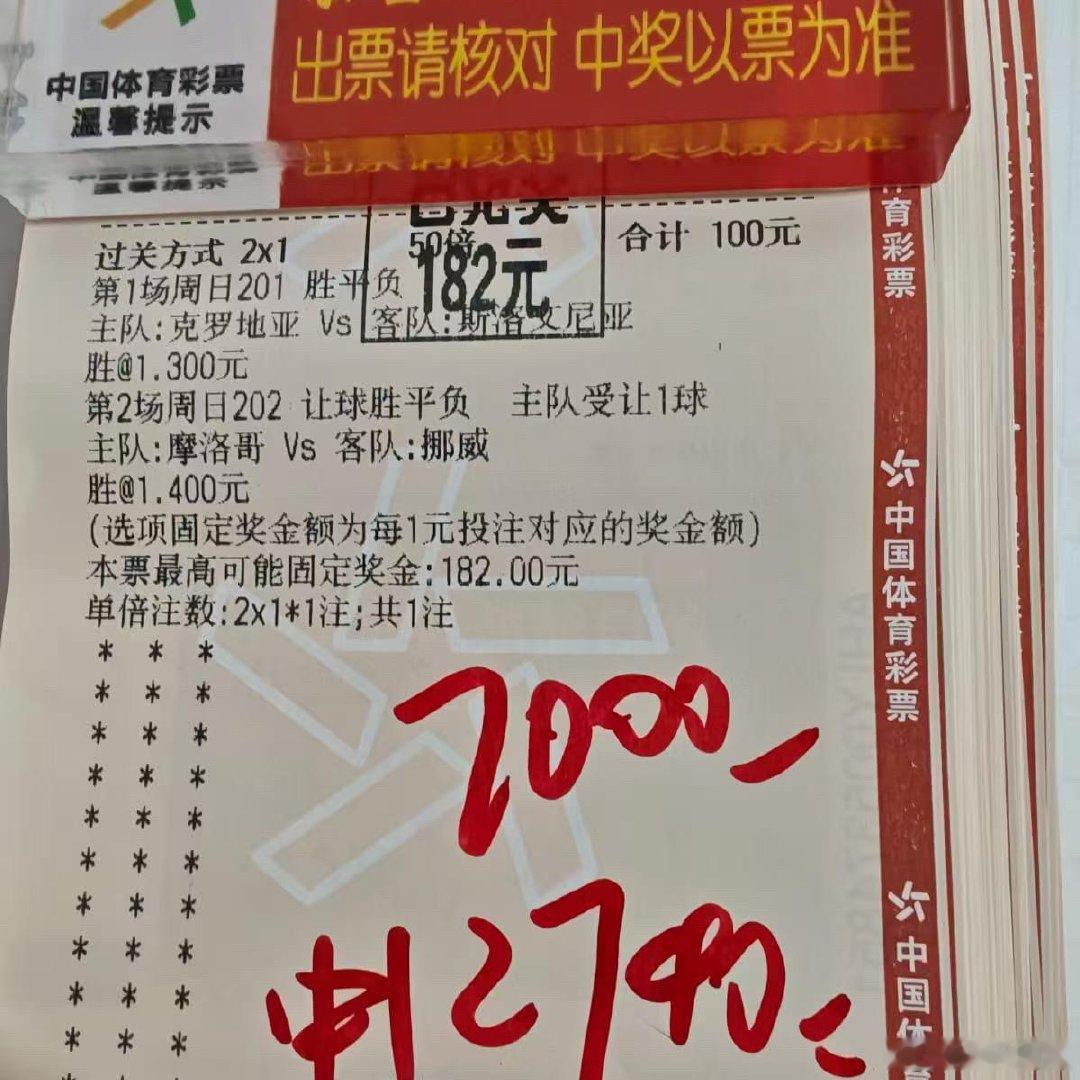 二串一精准拿捏！克罗地亚、摩洛哥轻松打出，红单就是这么简单！ 