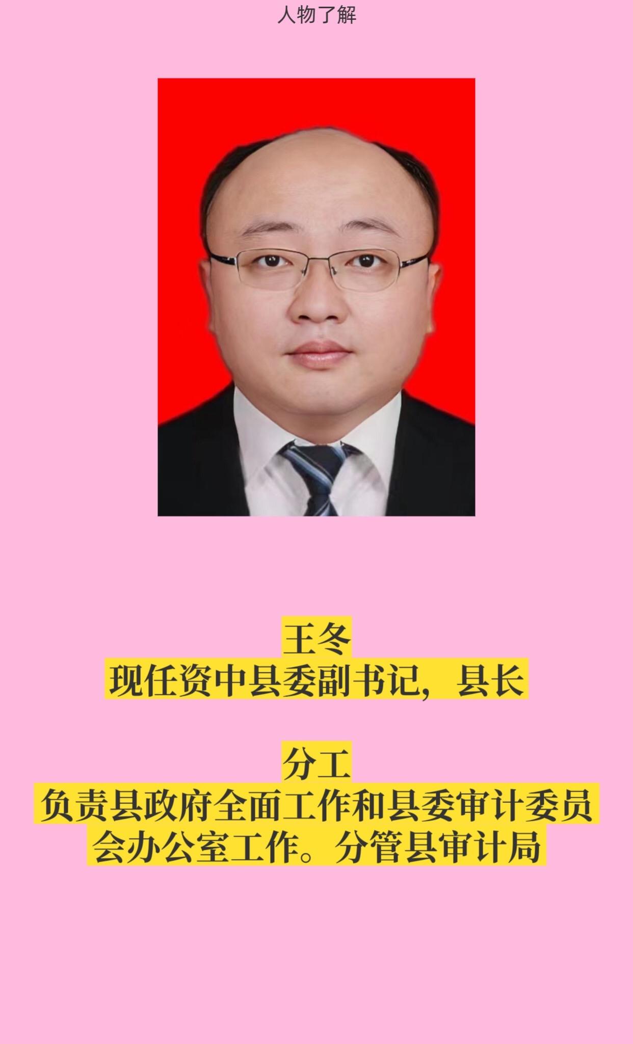 内江资中县领导。